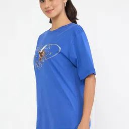 Wear Your Mind Disney Princess Printed Pure Cotton Oversized T-shirt image 2