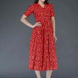 SupBir Women Printed Maternity Anarkali Kurta image 3