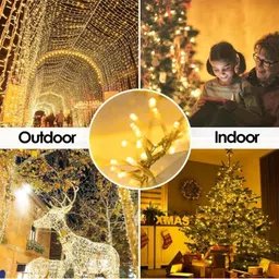 XERGY Pack Of 5 LED String Ladi Lights Warm White Decorative Fairy Lights - 11M Each image 4