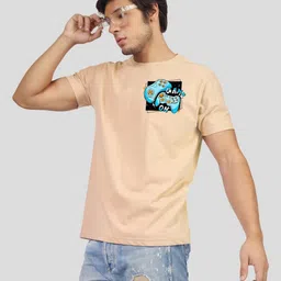 Greylongg Men Printed Applique T-shirt image 3