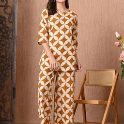 SILAKIVA Printed Pure Cotton Tunic With Trousers Co-Ords image 4