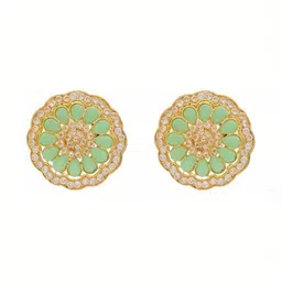 Women Click Stone-Studded & Beaded Jewellery Set image 3