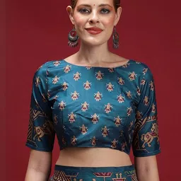 Mitera Ethnic Motifs Silk Blend Chanderi Saree image 4