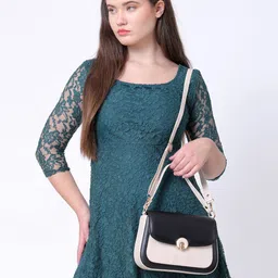 DAISY STAR Women Colourblocked Leather Sling Bag-picture-18