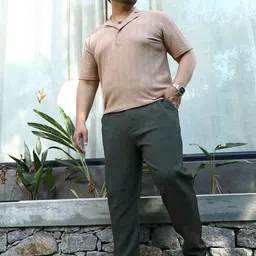 Instafab Plus Men Relaxed Trousers image 5