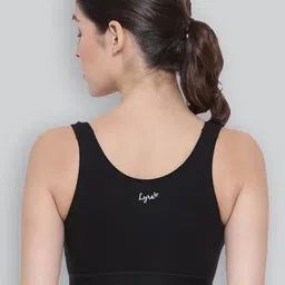 LYRA Full Coverage Non Padded Cotton Workout Bra- All Day Comfort image 3