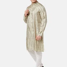indus route by Pantaloons  Men Mandarin Collar Printed Kurta image 3