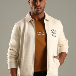 Tommy Hilfiger Brand Logo Embroidered Spread Collar Cotton Tailored Jacket-picture-17