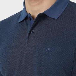 Peter England Men Printed Polo Collar Pockets T-shirt image 3
