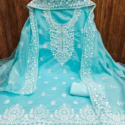 NEGRONI Ethnic Motifs Embroidered Unstitched Dress Material-picture-26