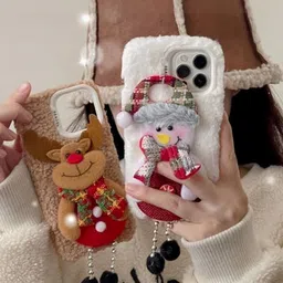 PEEPERLY Unisex iPhone 14 Pro Max Fluffy Mingle Jingle Fiesta Impact Resistant Back Case image 5