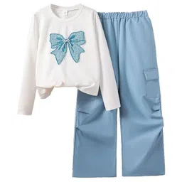 StyleCast x Revolte Girls Printed Round Neck T-shirt With Trousers-picture-26