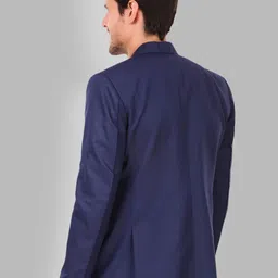 FIVEFEB Slim-Fit Notched Lapel Single-Breasted Blazer image 2