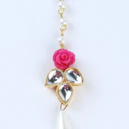 Asthetika Kids Gold-Plated Kundan-Studded Maang Tikka image 3