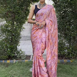 V3 FASHION STUDIO Abstract Printed Satin Ready to Wear Jamdani Sarees With Blouse Piece-image-89