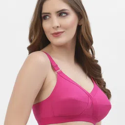 Floret Womens Pack of 2 Magenta Bra image 3