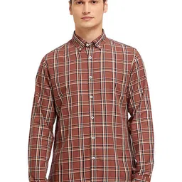 Mast & Harbour Men Comfort Opaque Checked Casual Shirt-picture-21