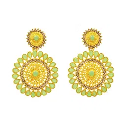 Women Click Gold-Plated Stones-Studded Jewellery Set image 4