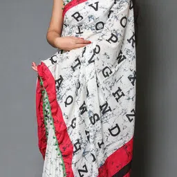 Craft Musium Printed Pure Cotton Saree image 2