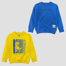 YUV Boys Pack Of 2 Printed Round Neck Sweatshirt-picture-19