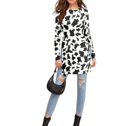 DHRUVIL IMPEX Women Animal Print Top-picture-13