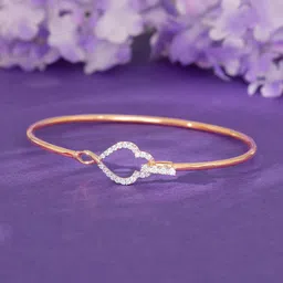 GIVA 18K Rose Gold Flamboyant Diamond Bracelet-4.94gm-picture-14