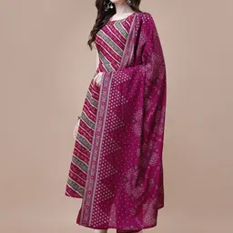 KALINI Women Ethnic Motifs Printed Regular Kurta with Palazzos & With Dupatta image 1