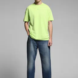 Jack & Jones Men Straight Fit High-Rise Light Fade Stretchable Jeans image 4