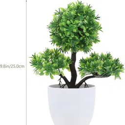 Dekorly Green 1 Pieces Artificial Plant with Pot image 3