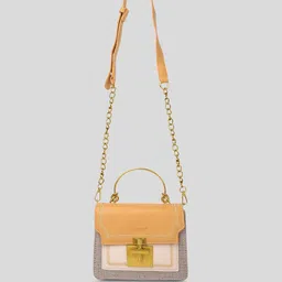 LAMOJI Colourblocked Structured Satchel Handbag-picture-16