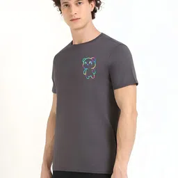 SZN Men Printed Round Neck Slim Fit T-shirt image 4