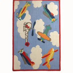 little looms Flying Planes 4 X 6 Feet Carpet By Littlelooms image 2