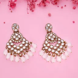 Anouk Diamond Shaped Jhumkas Earrings image 4