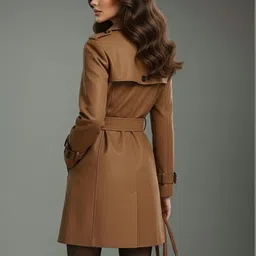 Mast & Harbour Woolen Double-Breasted Longline Overcoat image 4