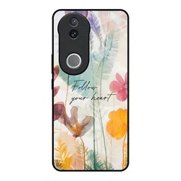 QRIOH Floral Printed Vivo V50 5G Back Case Mobile Accessories-image-72