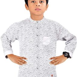 MADE IN THE SHADE Unisex Kids Floral Printed Casual Shirt-picture-6