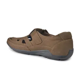 Buckaroo Men Leather Velcro Shoe-Style Sandals image 2