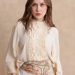 RAREISM Women Self Design Shirt Style Top-picture-18