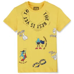 Gini and Jony Boys Graphic Printed Round Neck Cotton T-shirt-picture-47
