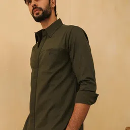 PRIMAL GRAY Men Opaque Casual Shirt image 4