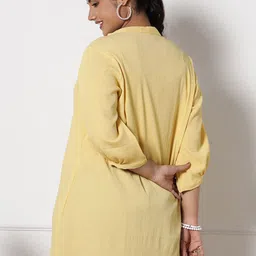 LetsDressUp Mandarin Collar Longline Top image 3