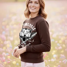 Moda Rapido Women Printed Sweatshirt image 4