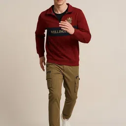 Octave Men Colourblocked Sweatshirt image 5