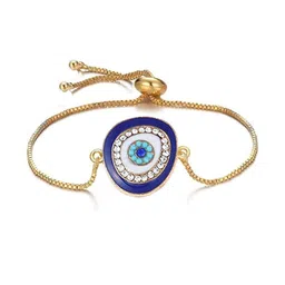 19TH JULY JEWELS Unisex Crystals Copper-Plated Cuff Bracelet-picture-21
