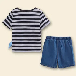 INCLUD Boys Striped T-shirt with Shorts image 4