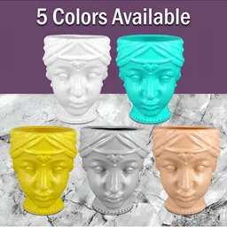 GARDEN'S NEED 2-Pcs White Textured Eco-Friendly Planters image 5