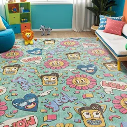 kaleen india Anti-Skid Backing Washable Indoor-Outdoor Rugs-picture-0