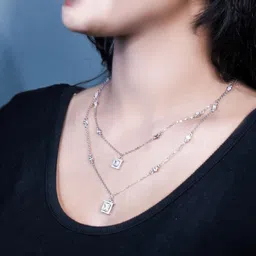 Kinavah Silver Silver-Plated Layered Necklace image 3