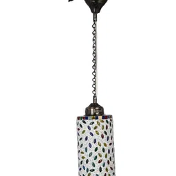 SOMIL Printed Glass Cylinder Ceiling Lamps image 3