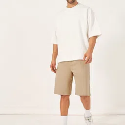 Styli Men Cotton Relaxed Fit Mid-Rise Shorts image 3